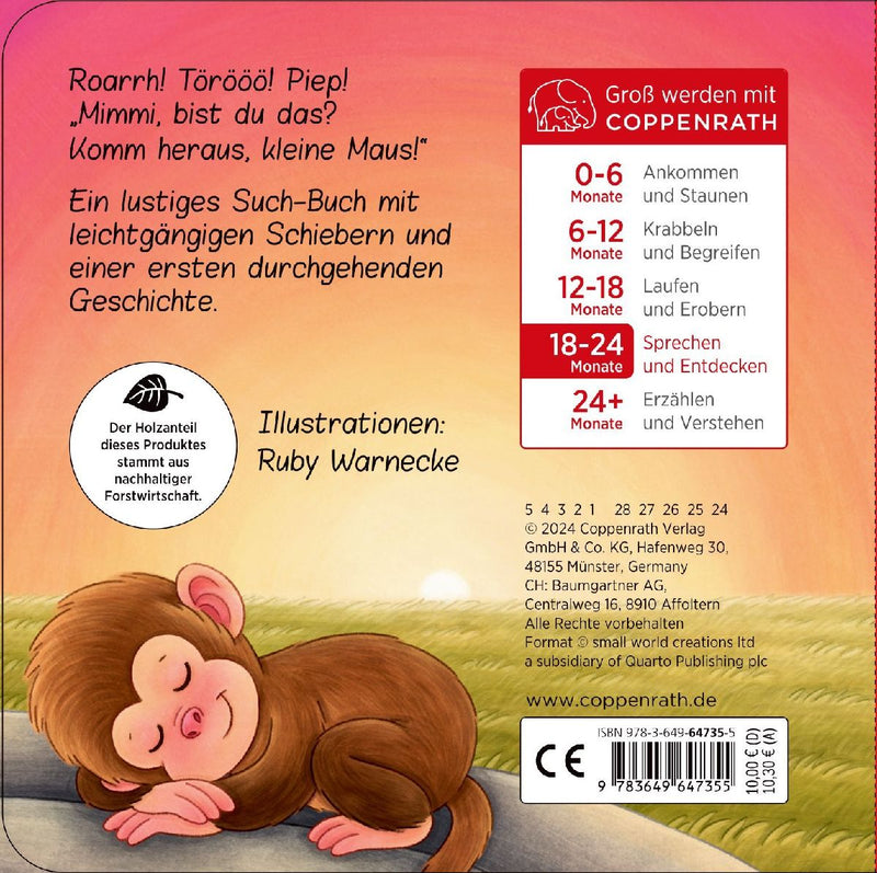 Komm heraus, kleine Maus!: Bist du im Zoo? (Rückseite)