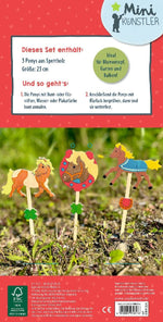 Holzponys zum Bemalen (Rückseite)