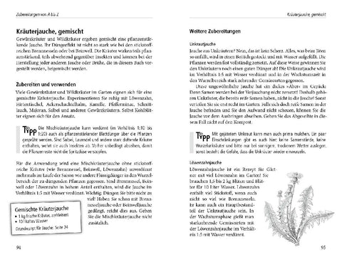 Beinwelljauche, Knoblauchtee & Co.