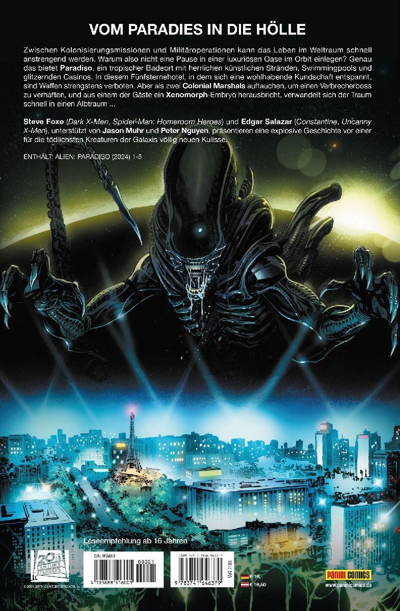 Alien: Paradiso (Rückseite)