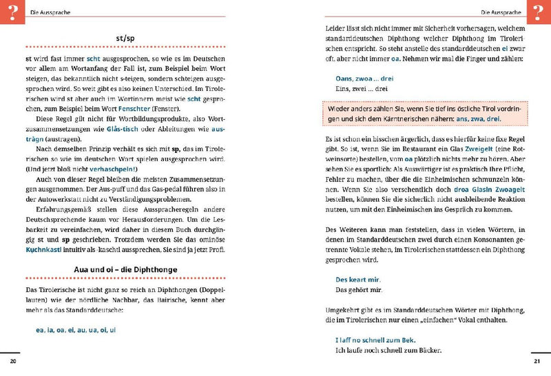 Reise Know-How Sprachführer  Tirolerisch - die Sprache des Bergvolks (Innenansicht)