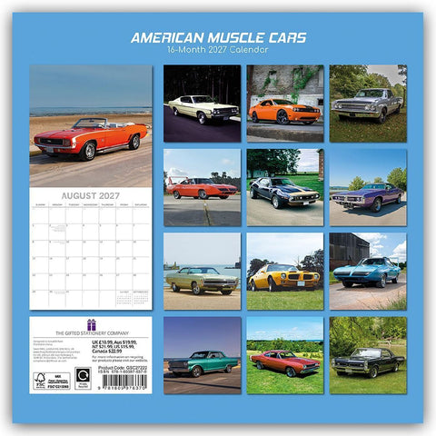 American Muscle Cars - Amerikanische Muscle-Cars 2027 - 16-Monatskalender