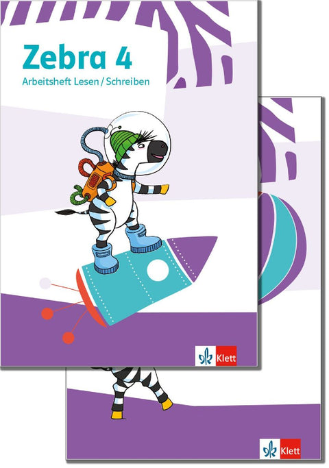 Zebra 4. Paket: Arbeitsheft Lesen/Schreiben und Arbeitsheft Sprache Klasse 4