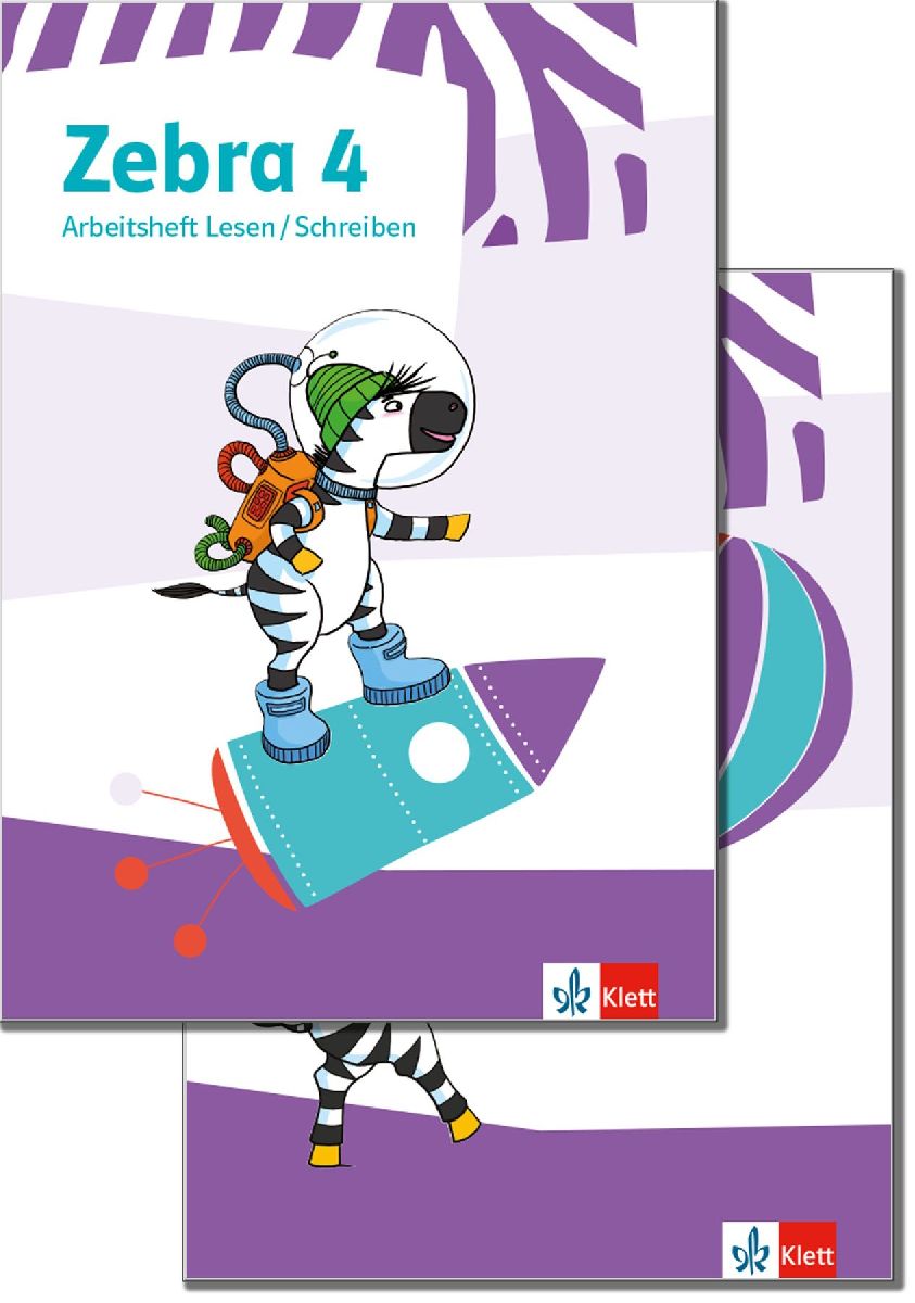 Zebra 4. Paket: Arbeitsheft Lesen/Schreiben und Arbeitsheft Sprache Klasse 4