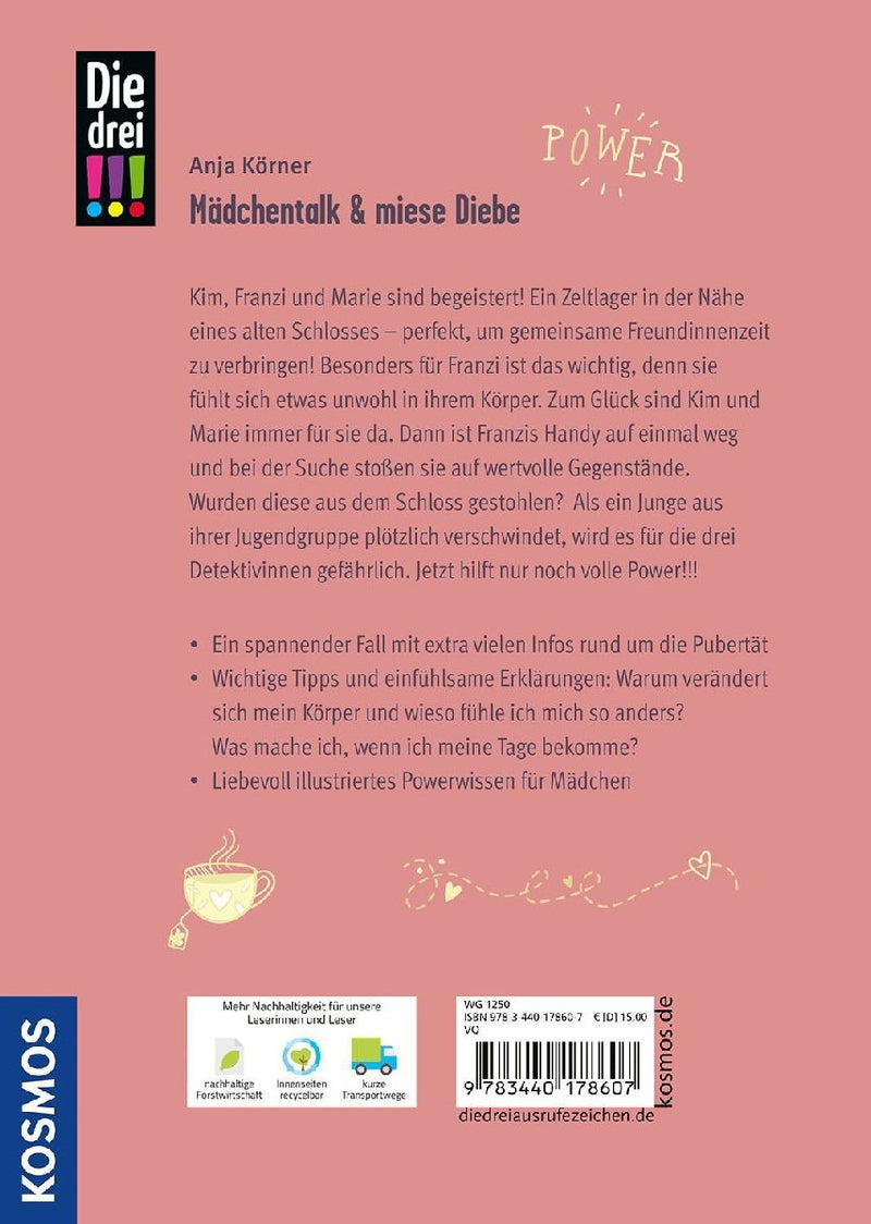 Die drei !!!, Mädchentalk & miese Diebe (Rückseite)
