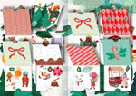 Mein Adventskalender mit Stickern - Im Winterwald (Innenansicht)