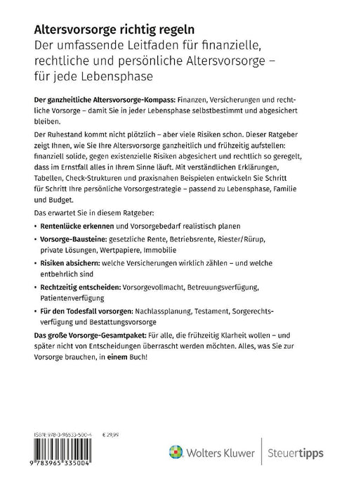 Altersvorsorge richtig regeln