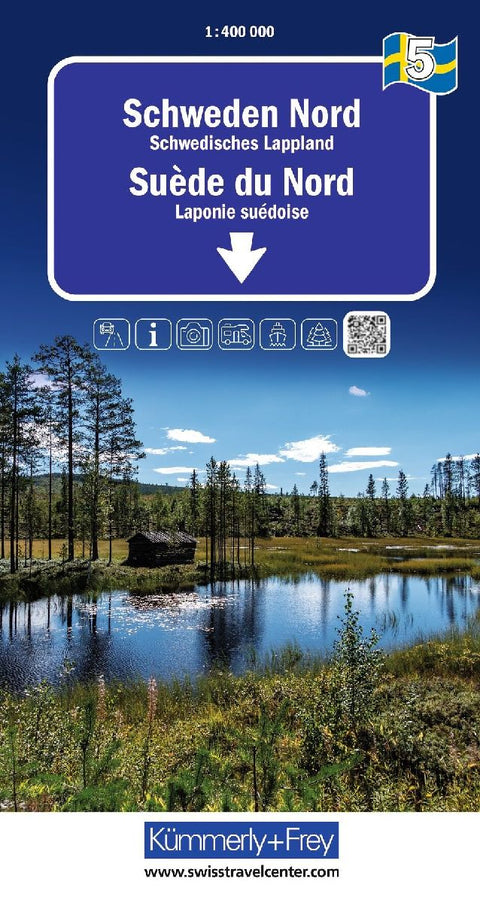 Kümmerly+Frey Regional-Strassenkarte 5 Schweden Nord 1:400.000