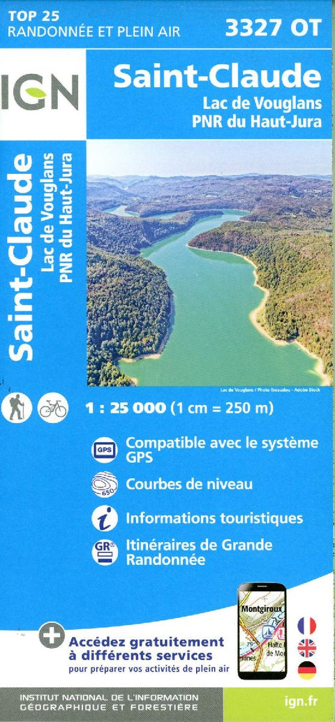 3327OT St-Claude.Lac de Vouglans.PNR du Haut Jura