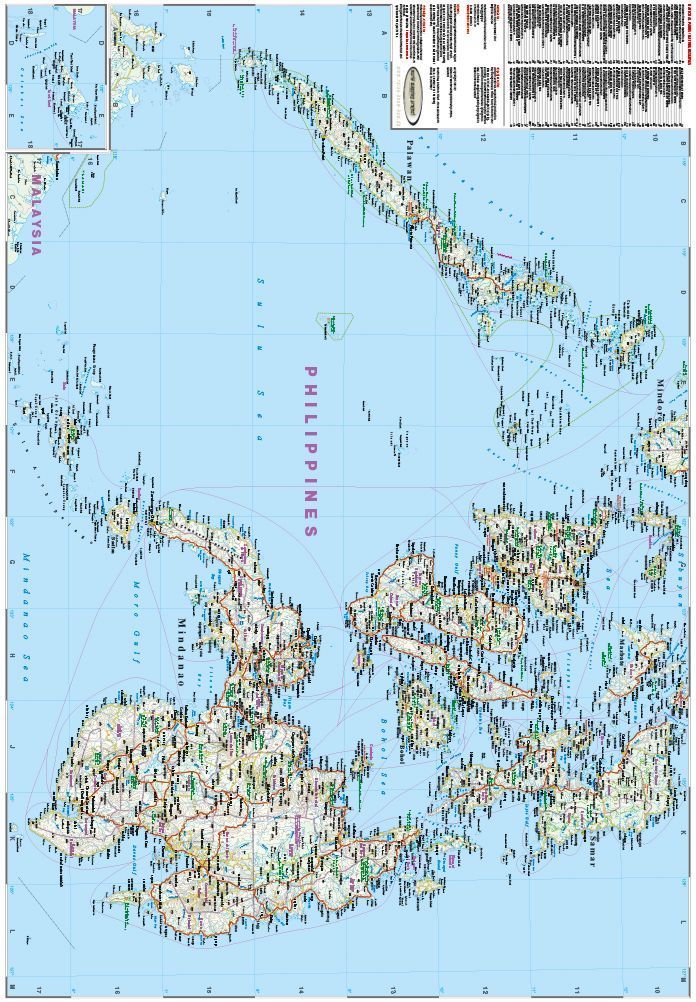 Reise Know-How Landkarte Philippinen / Philippines (1:1.200.000) (Innenansicht)