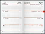 rido/idé 7011002907 Taschenkalender Mod. partner/Industrie I 2027 A7, Kunststoff, schwarz