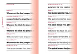 The quick classification guide for typography (Innenansicht)