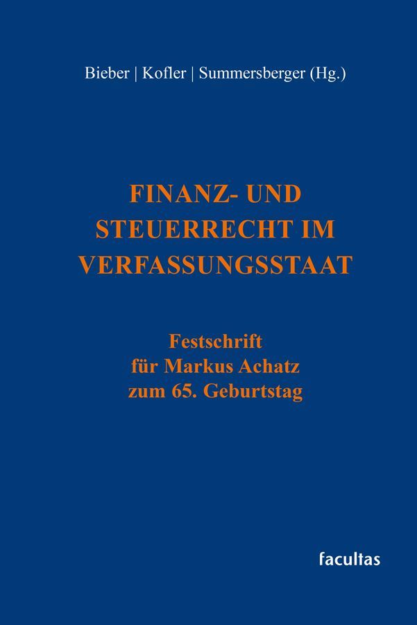 Finanz- und Steuerrecht im Verfassungsstaat