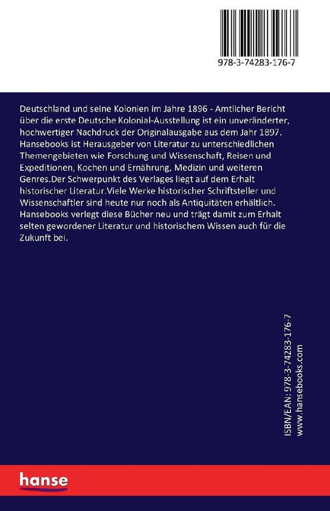 Deutschland und seine Kolonien im Jahre 1896