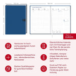 Wochen-Cheftimer A5, blau 2027