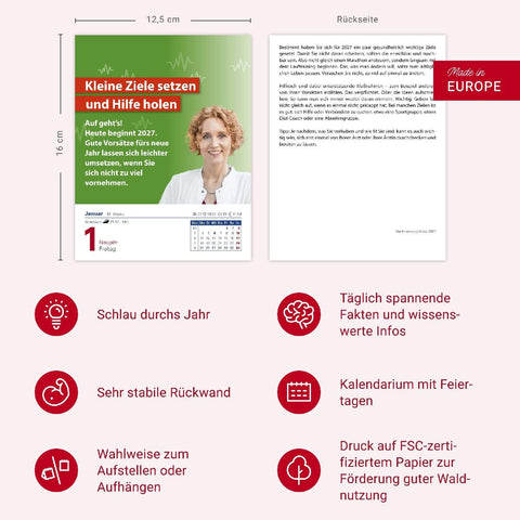 Die Ernährungs-Docs - Gesund durch das Jahr Tagesabreißkalender 2027