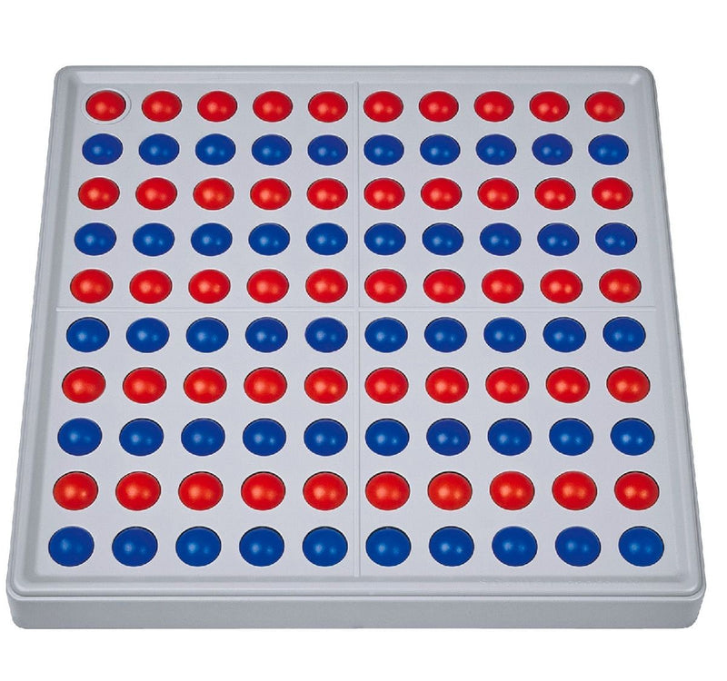 SCHUBI Abaco 100. Modell A 10/10 Kugeln (rot/blau)