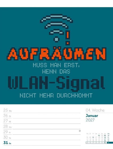 Klartext Sprüchekalender Wochenplaner 2027