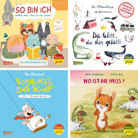 Maxi-Pixi-4er-Set 122: Neue Bilderbücher zum Mitmachen (4x1 Exemplar)