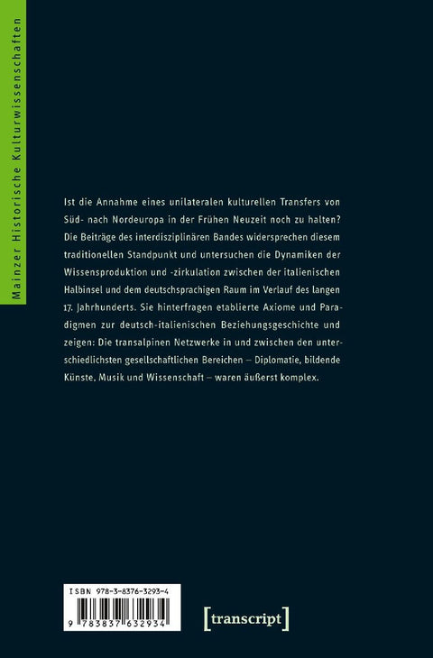 Transferprozesse zwischen dem Alten Reich und Italien im 17. Jahrhundert