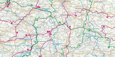 Fernwanderwege Deutschland, Weitwanderkarte 1:800.000, freytag & berndt