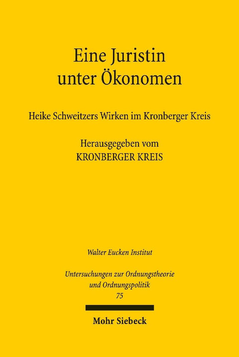 Eine Juristin unter Ökonomen