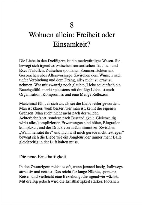 WIE DU IN DEINEN 30ern SINGLE BIST.