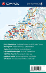 KOMPASS Wanderführer Norwegen Mitte, von Fylke Trøndelag bis zum Nationalpark Jodalsbreen, 55 Touren mit Extra-Tourenkarte (Rückseite)