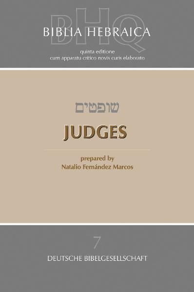 Biblia Hebraica Quinta (BHQ), Judges