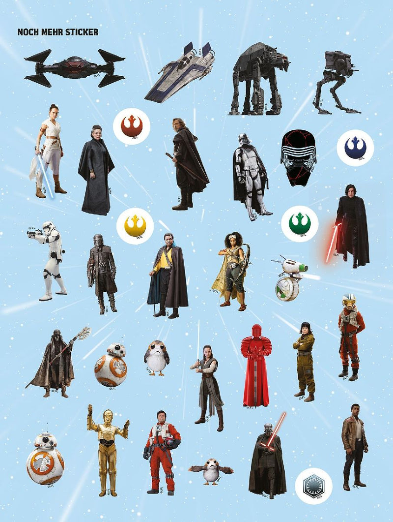 Star Wars: 1001 Sticker - Stickern - Rätseln - Ausmalen (Innenansicht)