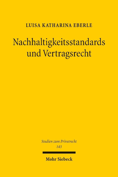 Nachhaltigkeitsstandards und Vertragsrecht