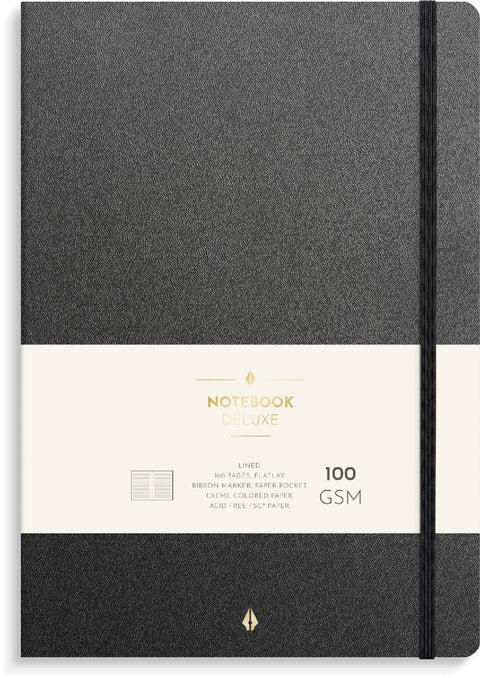 Burde Notizbuch Deluxe B5 schwarz
