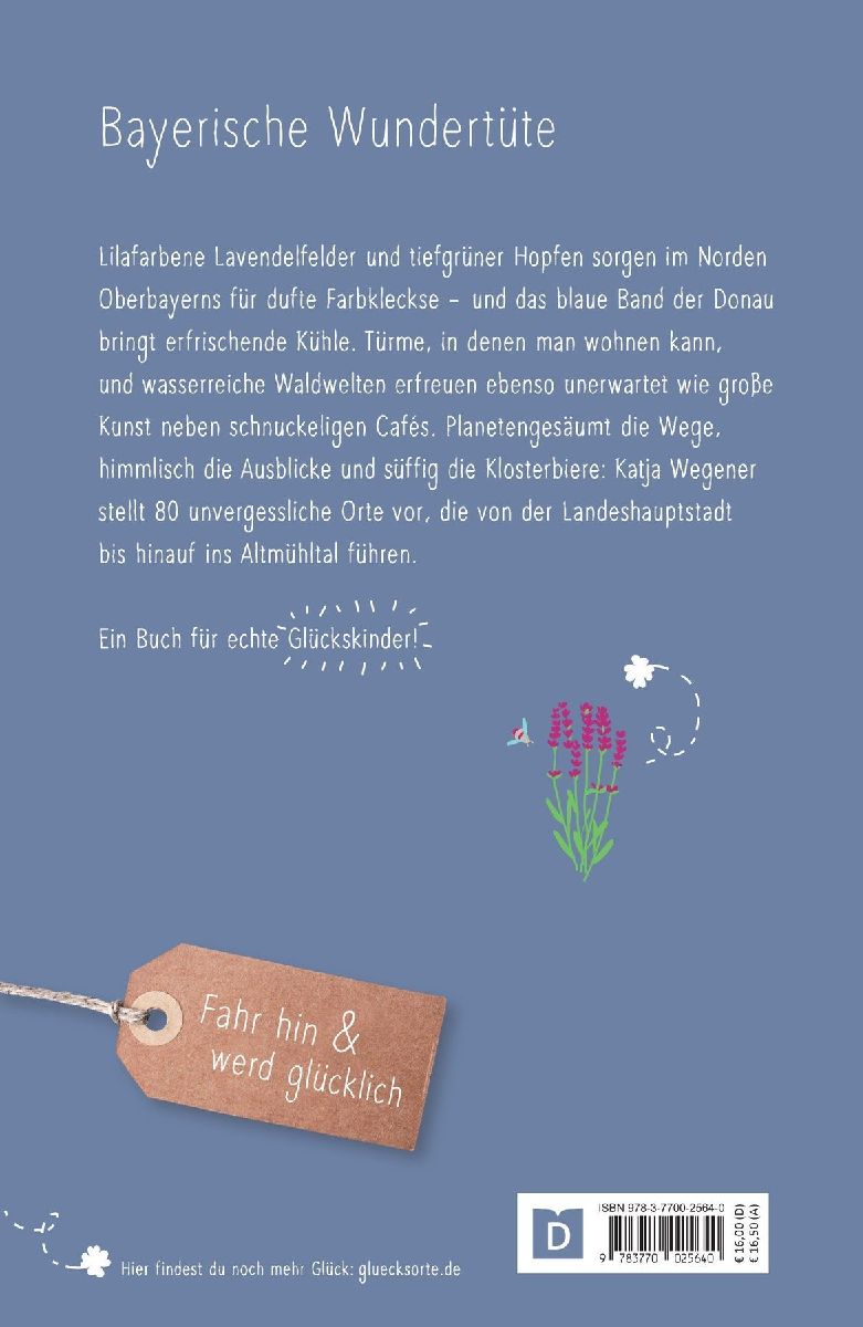 Glücksorte im nördlichen Oberbayern (Rückseite)