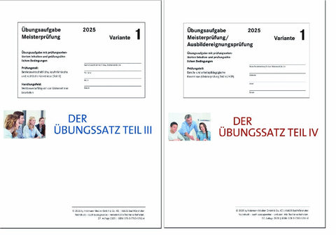 Das Übungspaket Teile III + IV - Variante 1