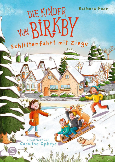 Die Kinder von Birkby. Schlittenfahrt mit Ziege