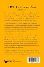 Ovid's Metamorphoses Books 6-10