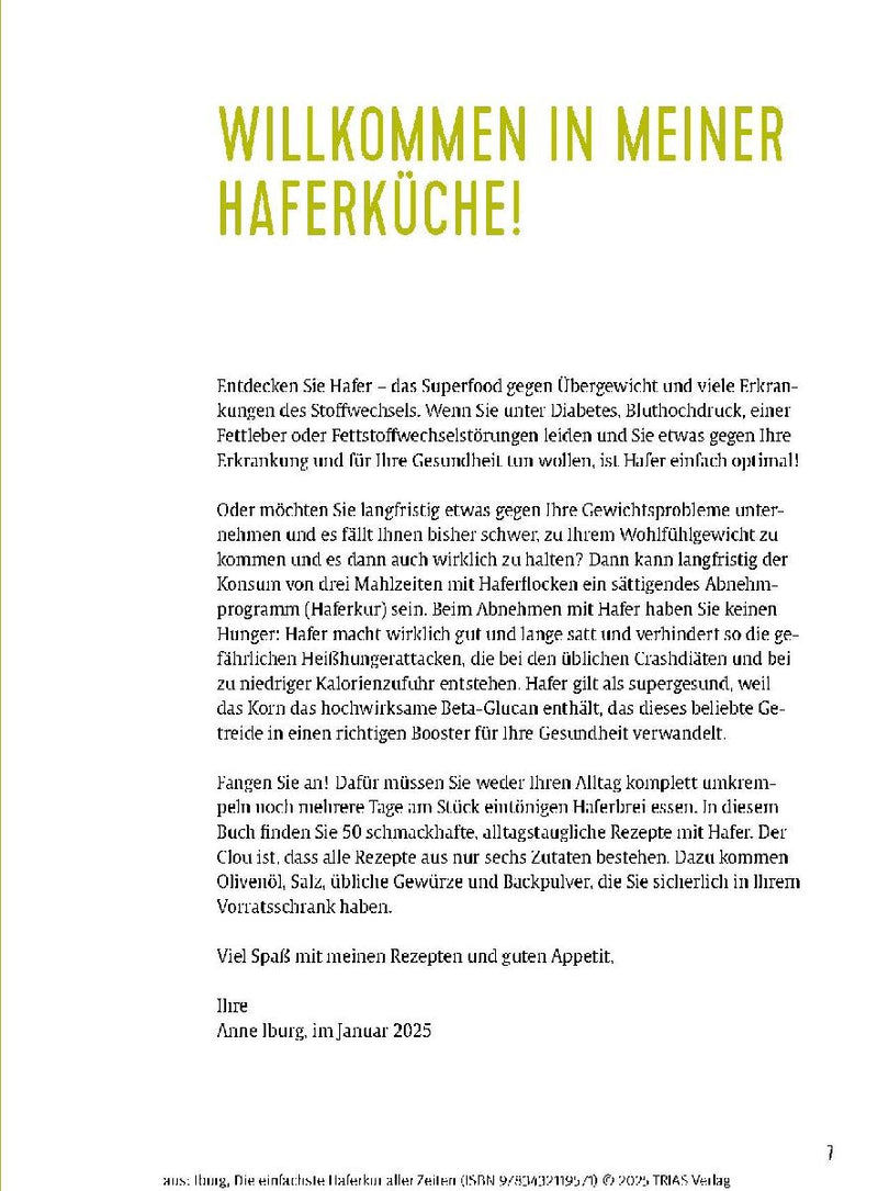 Die einfachste Haferkur aller Zeiten (Innenansicht)