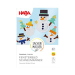 Bastelset - Fensterbild Schneemänner (Innenansicht)