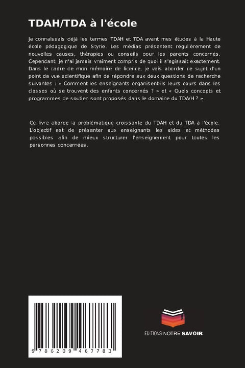 TDAH/TDA à l'école