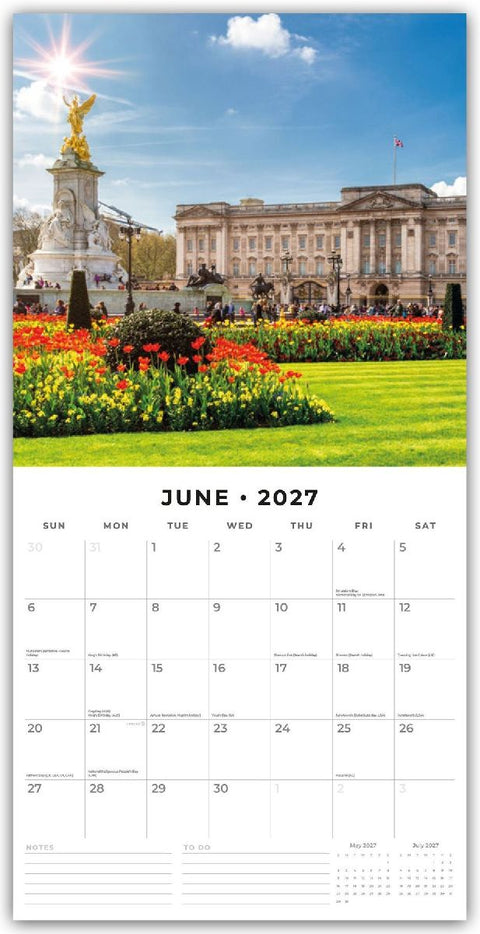 London 2027 - 16-Monatskalender