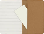 Moleskine Cahier pocket liniert packpapierbraun DIN A6. 3er Pack