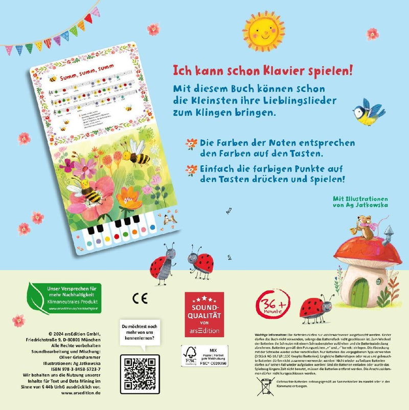 Mein buntes Klavierbuch (Rückseite)