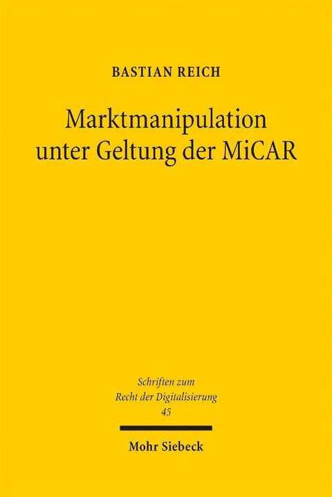 Marktmanipulation unter Geltung der MiCAR