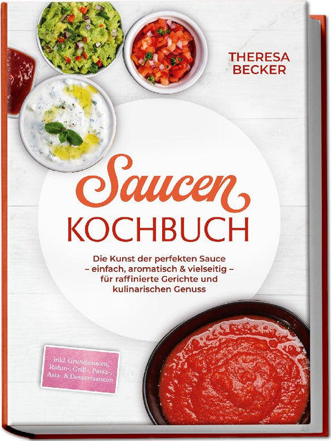 Saucen Kochbuch: Die Kunst der perfekten Sauce - einfach, aromatisch & vielseitig - inkl. Grundsaucen, Rahm-, Grill-, Pasta-, Asia- & Dessertsaucen - für raffinierte Gerichte und kulinarischen Genuss