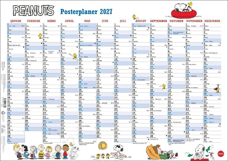 Peanuts Posterplaner 2027