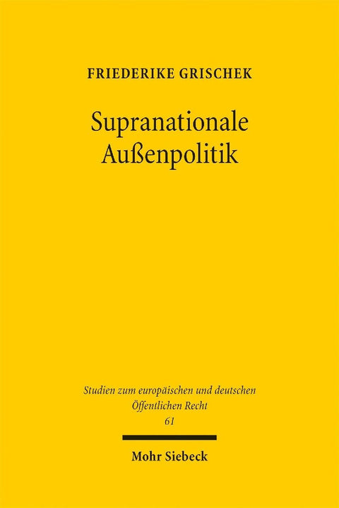 Supranationale Außenpolitik
