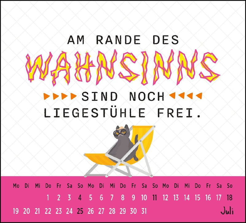 Mini-Kalender 2027: Neues Jahr neues ... ach halt die Klappe! (Innenansicht)
