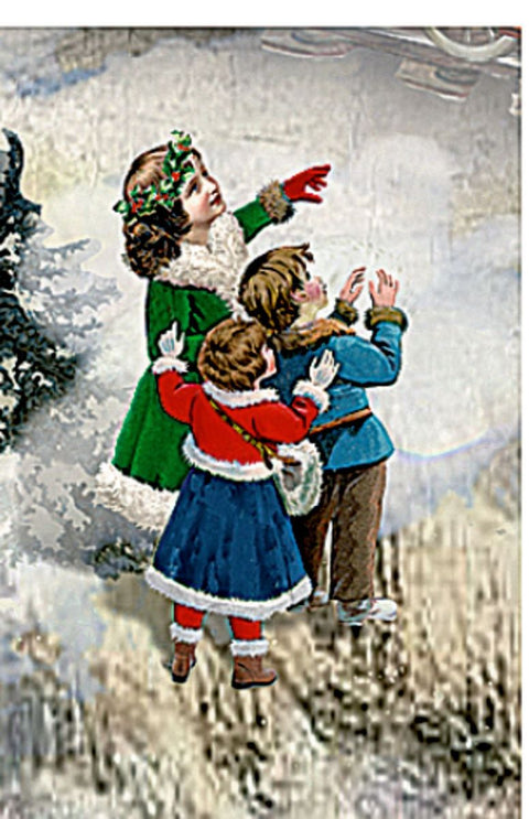 A4-Wand-Adventskalender - Weihnachtsexpress in Winterlandschaft