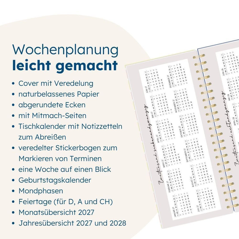 Wochenplaner 2027 Mein Jahr 2027 (mit Kalendarium) (Innenansicht)