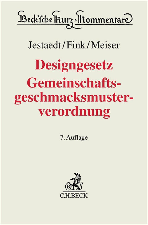 Designgesetz, Gemeinschaftsgeschmacksmusterverordnung